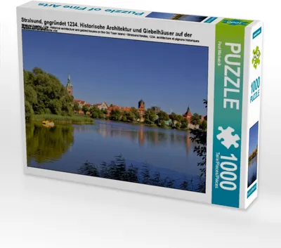 Produktbild von Calvendo Stralsund, gegründet 1234. Historische Architektur und Giebelhäuser auf der Altstadtinsel 1000 Teile Puzzle quer 640x480mm, Michalzik Paul; 7297385