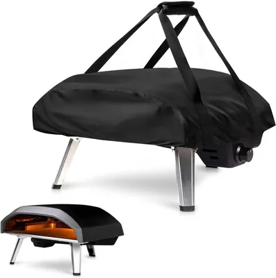 Produktbild von Pizzaofen Abdeckung für Ooni Koda 16, Wasserdicht Wetterfeste Pizzaofen Tragetasche Oxford-Stoff Pizzaofen Tragetasche Pizzaofen Zubehör (77x60x22cm)