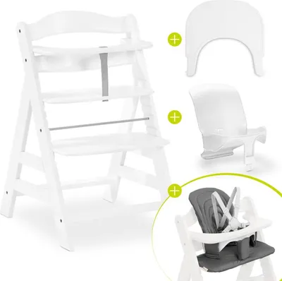 Produktbild von Hauck Hochstuhl Alpha Plus Black - im Sparset inkl.