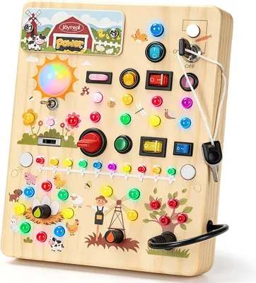 Image de Tableau d'activités Montessori, jouet Montessori à partir de 1 an - Jouet en bois - Jouet sensoriel