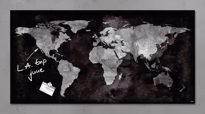 Zdjęcie produktu dla Sigel® GL270 Szklana tablica magnetyczna artverum® - Globe, czarna, 91 x 46 cm