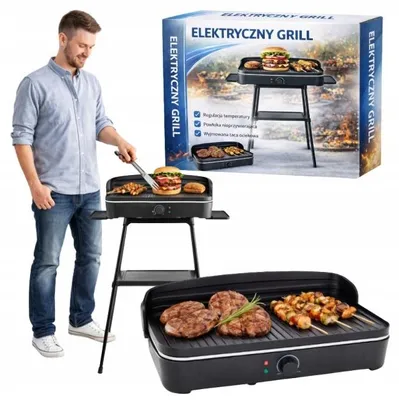 Produktbild von Elektrogrill Standgrill Tischgrill 2200W Grill mit Thermostat BBQ Grill