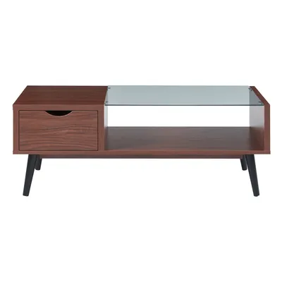 Produktbild von Couchtisch ‘Markaryd’ mit Schublade 110 x 50 x 40 cm Walnuss-Optik