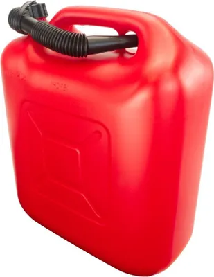 Produktbild von Trevendo Kraftstoffkanister für Benzin und Diesel, Benzinkanister, Reservekanister, Deckel mit Dichtring, Flexibler Ausgießer, AdBlue-beständig, rot, 20 Liter
