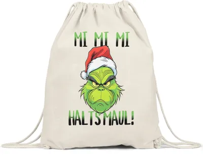 Produktbild von Mi Mi Mi Halts Maul Turnbeutel Anti Weihnachten Ich hasse Weihnachten Mi Mi Mi