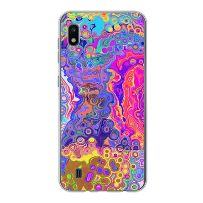Produktbild von MuchoWow® Handyhülle Schutzhülle Hülle für Samsung Galaxy A10 Kunst - Formen - Farbe - Psychedelisch Silikon Softcase Handy Hülle - Schutzhülle