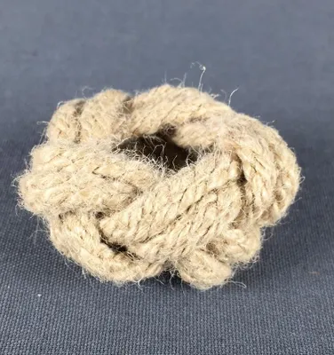 Produktbild von Makrameeknoten natur für Halstuch / Vierecktuch