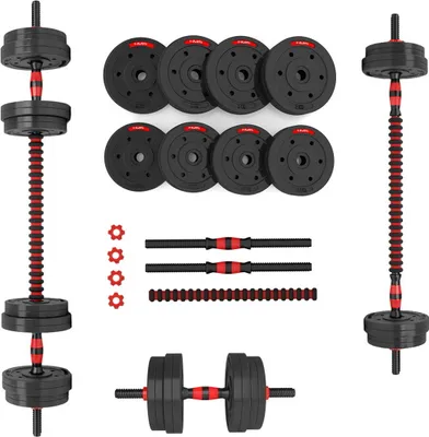 Produktbild von SGP15 Verbundhantel- und Kurzhantelset 15 kg HMS