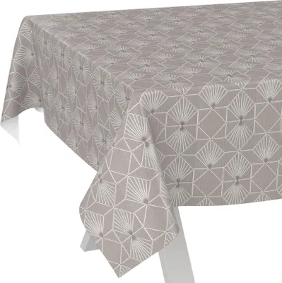 Produktbild von Tischdecke Wachstuch Premium Ornamente Beige Robust Wasserabweisend Breite 140 cm Länge 2000 cm