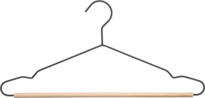 Produktbild von 2 kleiderbügel aus metall/holz - 5 five simply smart