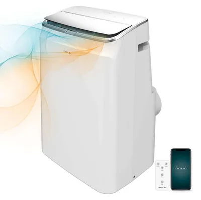 Produktbild von Cecotec 08177, Einteilige mobile Klimaanlage, Kühlung, Entfeuchter, Ventilator, Heizung, 12000 BTU/h, 26 l/h, 65 dB, 26 m²