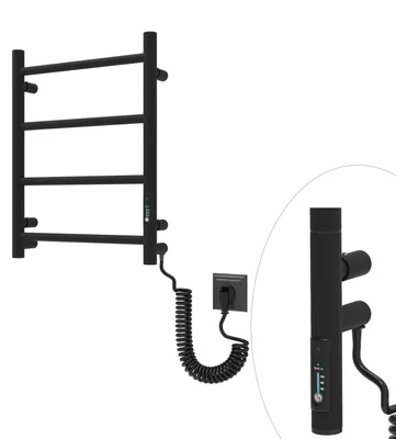 Obrázok produktu pre ELNA Kúpeľňový Elektrický Sušiak na uteráky do kúpeľne / Radiátor elektrický 45W 510 x 400 mm s termostatom čierna MINI