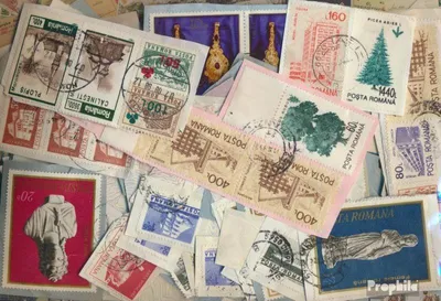 Produktbild von Briefmarken Rumänien 50 Gramm Kiloware gestempelt
