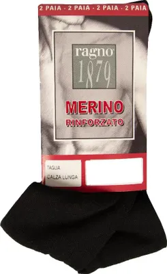 Obrázek produktu pro Balení dvou párů dlouhých podkolenek pro muže, vlněné ponožky RAGNO, č. výrobku 09070S, velikost 3 – velikost nohy 44/45, 40 % vlna, 20 % polyamid, 40 %.Polyakryl