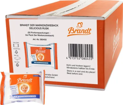 Produktbild von Brandt Markenzwieback Gebäck 50x 2 St.
