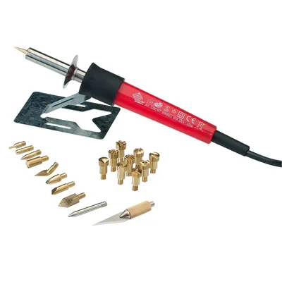 Produktbild von PETER BAUSCH Brandmal-Set mit 20 Aufsätzen Pebaro