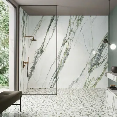 Obrázek produktu pro CASA39 Dlaždice s mramorovým vzhledem, zelené, 60 x 120 cm, Italgraniti Charm Experience