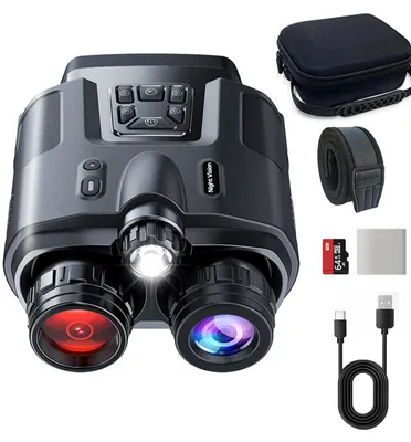 Produktbild von 4K Nachtsicht Fernglas Jagd - Modell Z095 - 8,1 cm HD-Display - 8x Zoom - Reichweite 600 m - 5000 mAh Akku - wasserdicht IPX6