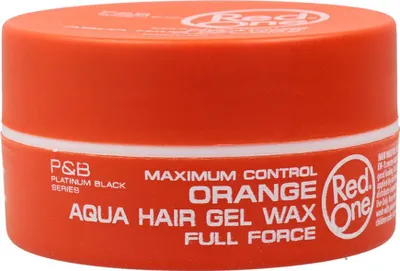 Immagine prodotto di Red One Aqua Gel di cera per capelli a tutta forza arancione, 150ml