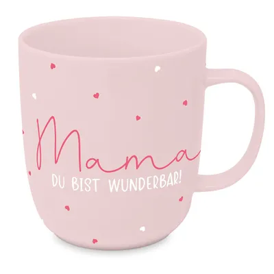 Produktbild von PPD Mama Mug 2.0 D@H, Henkelbecher, Kaffeetasse, Becher, Tasse, New Bone China, Rosa, 400 ml, 561102073