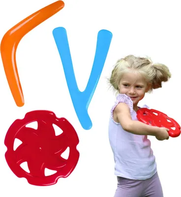 Zdjęcie produktu dla Zestaw Do Rzucania Frisbee Dysk Latający Spodek + Bumerangi