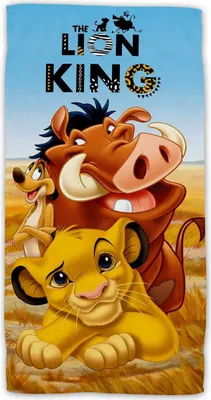 Produktbild von Disney Lion King Baumwolle Strandtuch Frottee Badetuch mit Premium Druck, 70x140 cm