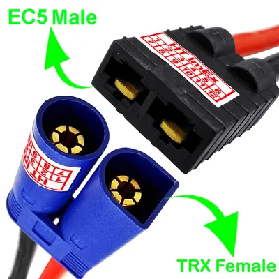 Produktbild von EC5 auf TRX Verbindungskabel 12AWG für RC Modelle und LiPo Batteriesysteme