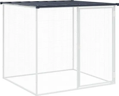 Obrázek produktu pro vidaXL Klec pro kuřata se střechou antracit 103x98x90 cm Pozinkovaná ocel