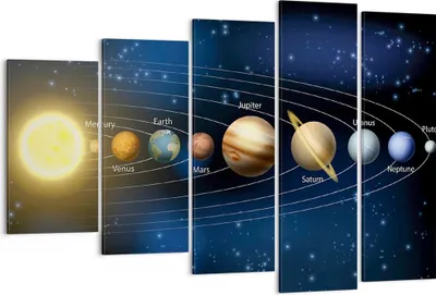 Produktbild von Bild auf Leinwand - Leinwandbild - Kosmos Planet - 150x100cm - Wand Bild - Wanddeko - Wandbilder - Leinwanddruck - Bilder - Kunstdruck - Wanddekoration - Leinwand bilder - Wandkunst - EG150x100-3650