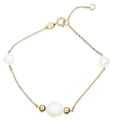 Produktbild von Charmantes vergoldetes Armband mit Perlen SVLB0747SH8GP18
