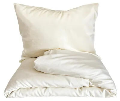 Immagine prodotto di Set di lenzuola in Lyocell™ Lyocell, colore crema, composto da: lenzuolo matrimoniale 140x200 cm e federa 70x90 cm