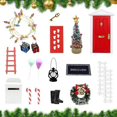 Immagine prodotto di Accessori decorativi natalizi in diverse dimensioni e colori.
