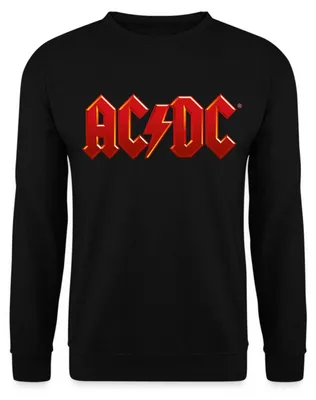 Produktbild von Spreadshirt AC/DC Klassisches Logo Mit Blitz Uni Pullover, S, Schwarz