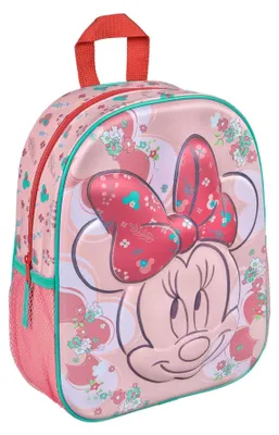 Produktbild von Disney Minnie Mouse 3D Kinder Rucksack – Schultasche mit großem Hauptfach und Reißverschluss
