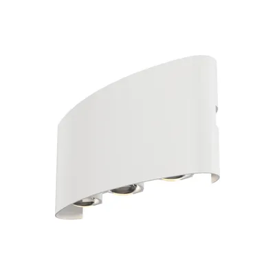 Obrázek produktu pro Venkovní nástěnné svítidlo LED kovové IP54 H: 8 cm Up Down White 3000 K teplé bílé světlo 600 lm Moderní