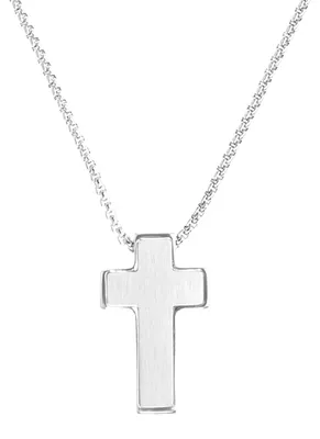 Produktbild von s.Oliver Kette mit Anhänger Edelstahl Jungen Kinder Halsschmuck, 40+3 cm, Silber