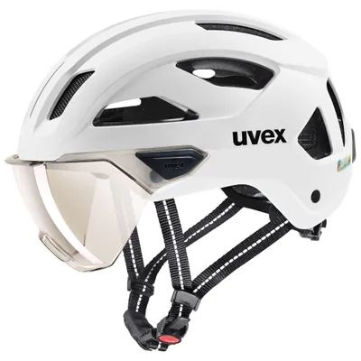 Produktbild von uvex Stride Visor Fahrradhelm für Erwachsene - White matt/59-61 cm