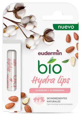Zdjęcie produktu dla Eudermin Bio Nawilżający balsam do ust z bawełną i migdałami 4,8 g