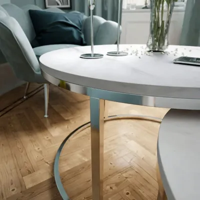 Produktbild von Runder Tisch 2in1 CIRI CHROM LEVANTO