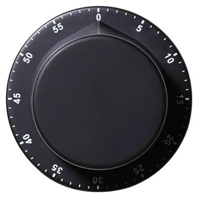Produktbild von Mechanischer Küchentimer Edelstahl magnetisch – Countdown 60 Min ohne Batterie | Koch Timer für Küche