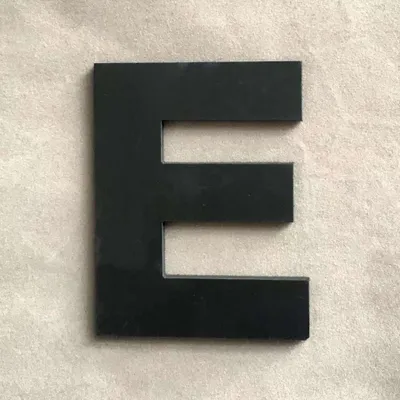 Produktbild von Wandaufkleber Buchstabe schwarz 9 x 7,4 cm, Buchstabe E