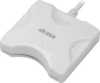 Produktbild von AKASA AK-CR-03WHV2 Chipkartenleser (eCitizen), weiß
