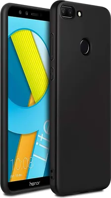 Produktbild von Conie TPU Schutzhülle für Honor 9 Lite Tasche Case Cover Bumper Silikon Hülle in Schwarz matt