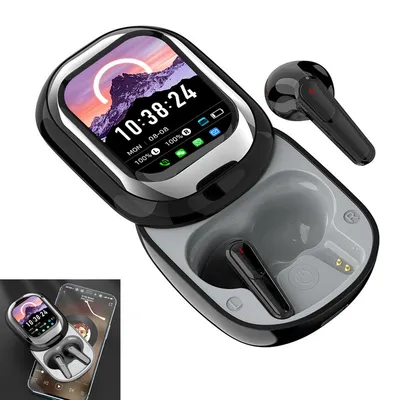Produktbild von Drahtlose Bluetooth-Übersetzungs-Ohrhörer, un-terstützen 74 Sprachen in Echtzeit, Musik, Anrufe & freies Hören, Übersetzer-Kopfhörer mit Bluetoot