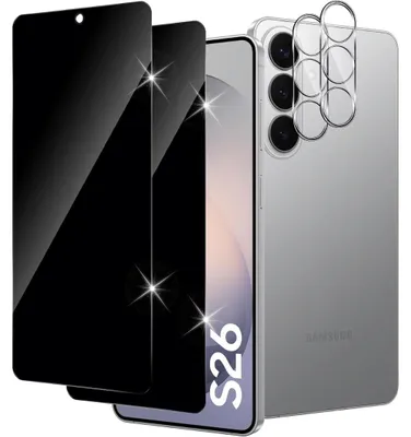 Produktbild von 2X Panzerglas für Samsung Galaxy S26 Blickschutz Sichtschutz Anti-Spy Schutzglas