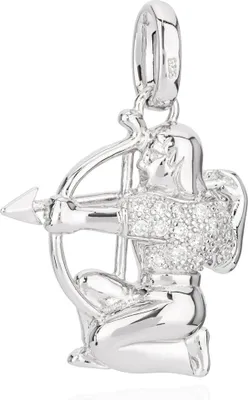 Produktbild von Kettenanhänger Sternzeichen Schütze 925 Silber Zirkonia Weiß Horoskop Zodiak
