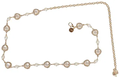 Produktbild von Eleganter goldener Kettengürtel XL Sandbach mit Charivari-Elementen für Dirndl