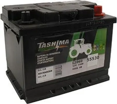 Produktbild von Tashima Startbatterie 12V - 55Ah + rechts - L: 242mm, B: 175mm, H: 190mm