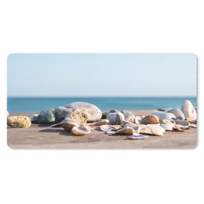 Produktbild von MuchoWow® Mauspad Mousepad Muscheln - Strand - Meer - Sommer - Sonne 60x30 cm - Mousepads - Maus Mat - Pad - Mausunterlage - Nachhaltig