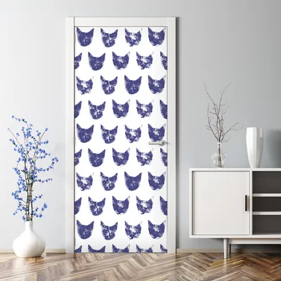 Produktbild von Dekorative Aufkleber selbstklebend Klebefolie Wandaufkleber Türposter Fischgrätenmuster 70 x 200 cm